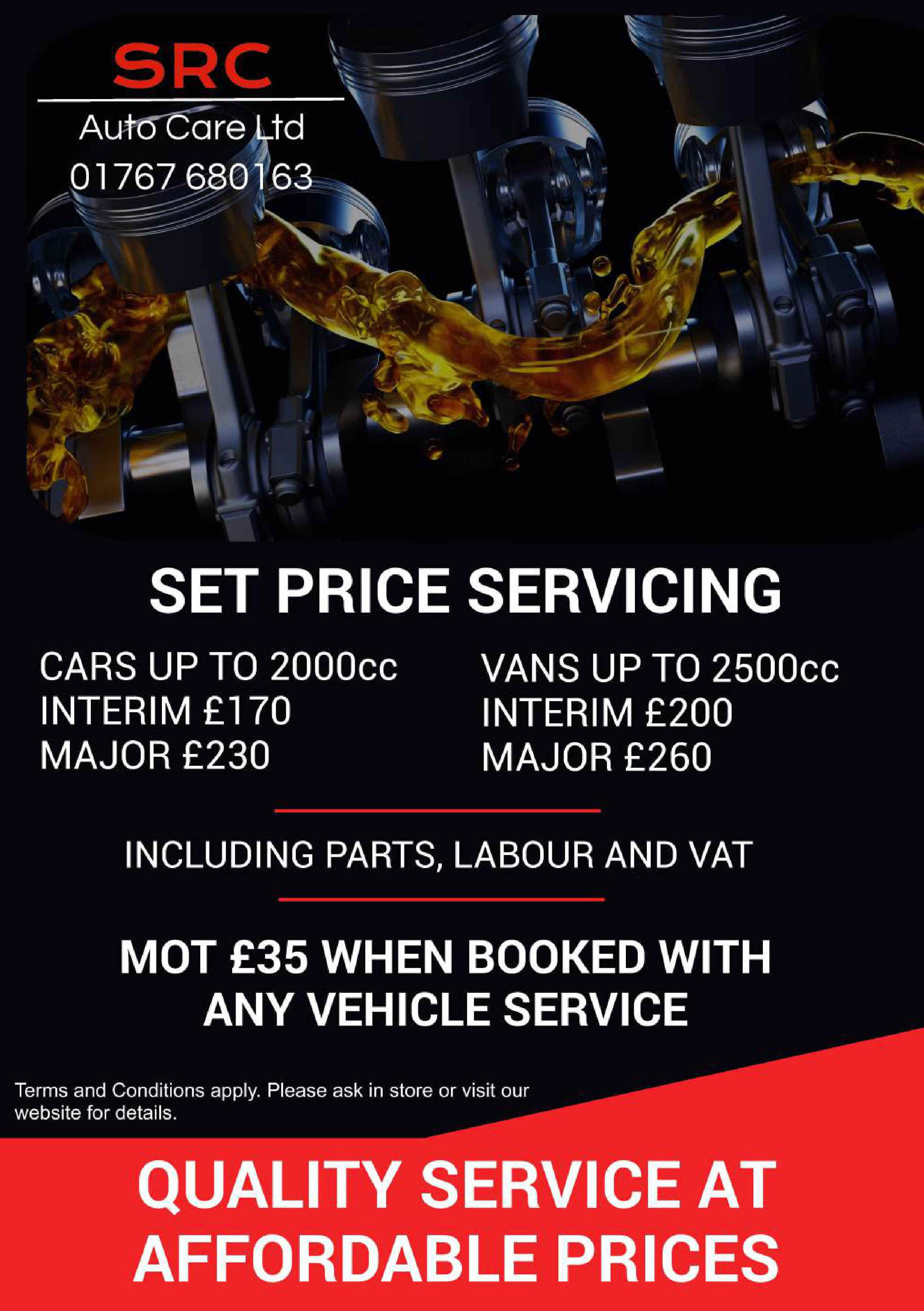 Set Price Servicing Offer